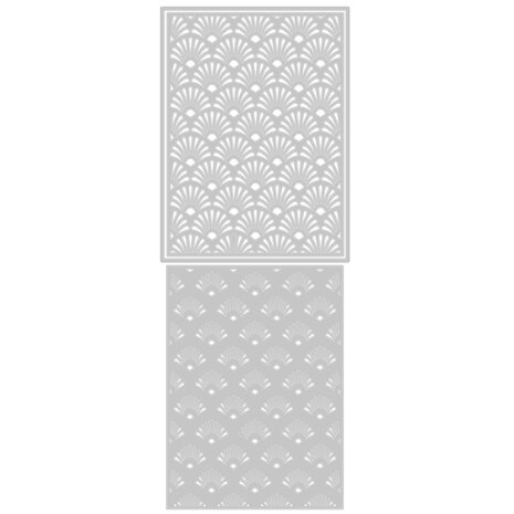 Sizzix Thinlits Die by Jessica Scott Layered Geo Shells (3pcs) (665313) (DISCONTINUED)