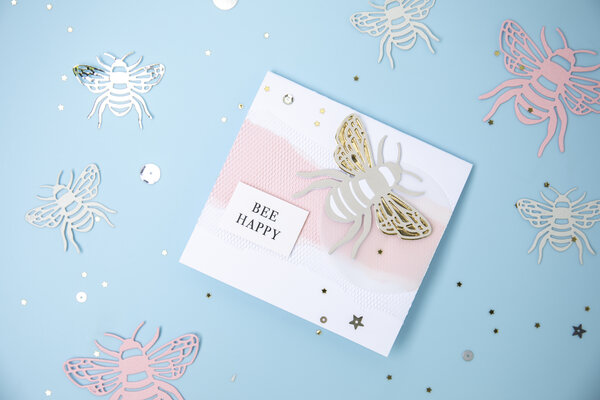 Sizzix Thinlits Die by Lisa Jones Bee (4pcs) (663852) Sizzix Thinlits Die by Lisa Jones Bee (4pcs) (663852)