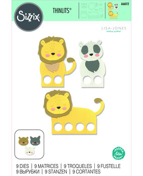 Sizzix Thinlits Die by Lisa Jones Animal Finger Puppets (9pcs) (666012) (DISCONTINUED) Sizzix Thinlits Die by Lisa Jones Animal Finger Puppets (9pcs) (666012) (DISCONTINUED)