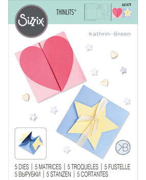 Sizzix Thinlits Die by Kath Breen Box, Heart & Star Card (5pcs) (665479) (DISCONTINUED) Sizzix Thinlits Die by Kath Breen Box, Heart & Star Card (5pcs) (665479) (DISCONTINUED)