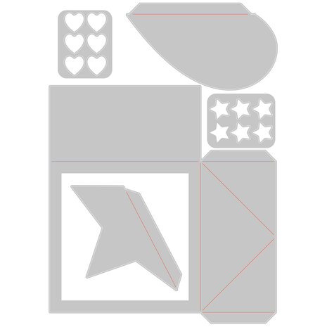 Sizzix Thinlits Die by Kath Breen Box, Heart & Star Card (5pcs) (665479) (DISCONTINUED) Sizzix Thinlits Die by Kath Breen Box, Heart & Star Card (5pcs) (665479) (DISCONTINUED)