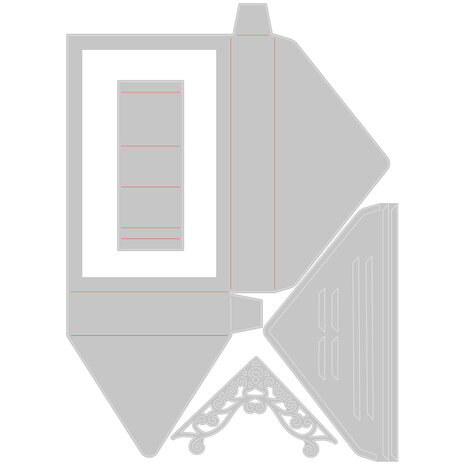 Sizzix Thinlits Die by Kath Breen Box, Envelope #2 (4pcs) (665477) (DISCONTINUED)