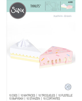 Sizzix Thinlits Die by Kath Breen Box, Cake Slice (10pcs) (665883) (DISCONTINUED) Sizzix Thinlits Die by Kath Breen Box, Cake Slice (10pcs) (665883) (DISCONTINUED)