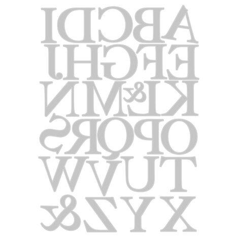 Individual Letter Stencils - 28pcs set