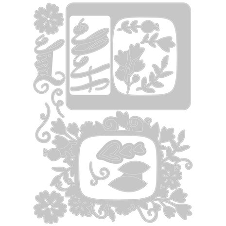 Sizzix Thinlits Die by Lisa Jones Rounded Picture Frames (15pcs) (665469) (DISCONTINUED)