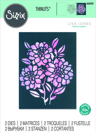 Sizzix Thinlits Die by Lisa Jones Negative Florals (2pcs) (666020) (DISCONTINUED) Sizzix Thinlits Die by Lisa Jones Negative Florals (2pcs) (666020) (DISCONTINUED)