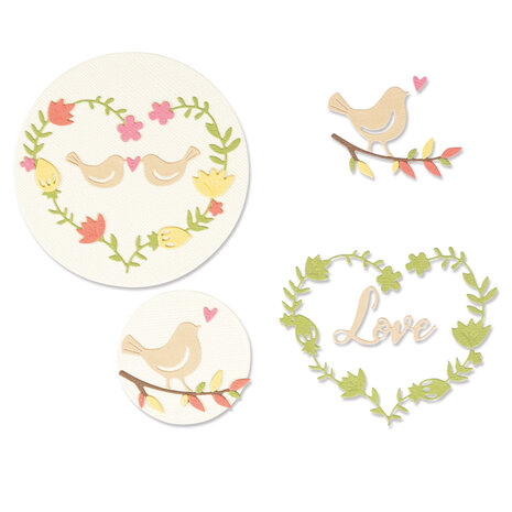 Sizzix Thinlits Die by Lisa Jones Mini Love Birds (11pcs) (665484) (DISCONTINUED) Sizzix Thinlits Die by Lisa Jones Mini Love Birds (11pcs) (665484) (DISCONTINUED)