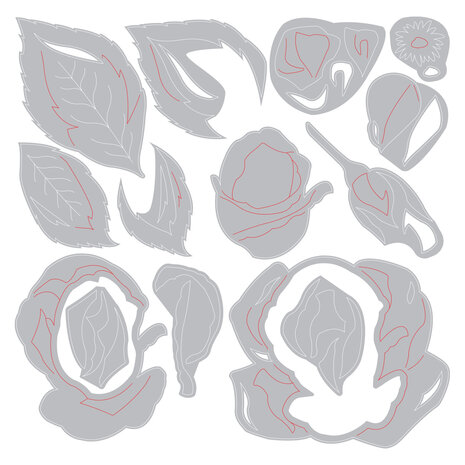 Sizzix Thinlits Die by Lisa Jones Layered Rose (14pcs) (664496) (DISCONTINUED) Sizzix Thinlits Die by Lisa Jones Layered Rose (14pcs) (664496) (DISCONTINUED)