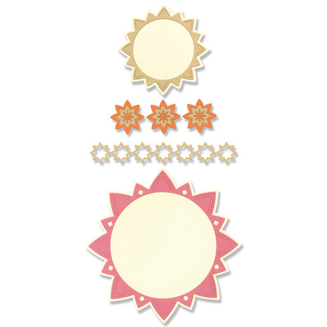 Sizzix Thinlits Die by Lisa Jones Geo Frames & Borders (10pcs) (666121) (DISCONTINUED)