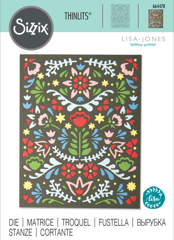 Sizzix Thinlits Die by Lisa Jones Folk Mask (664478) (DISCONTINUED) Sizzix Thinlits Die by Lisa Jones Folk Mask (664478) (DISCONTINUED)
