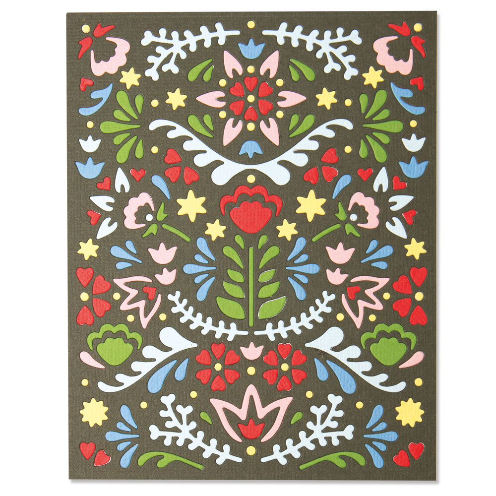 Sizzix Thinlits Die by Lisa Jones Folk Mask (664478) (DISCONTINUED) Sizzix Thinlits Die by Lisa Jones Folk Mask (664478) (DISCONTINUED)