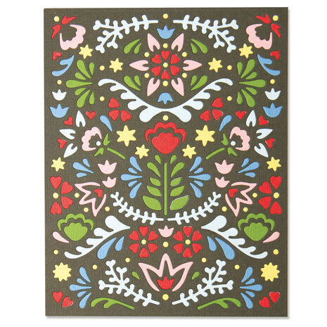 Sizzix Thinlits Die by Lisa Jones Folk Mask (664478) (DISCONTINUED) Sizzix Thinlits Die by Lisa Jones Folk Mask (664478) (DISCONTINUED)