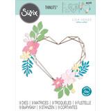 Sizzix Thinlits Die by Lisa Jones Floral Geo Heart Frame (9pcs) (665478) (DISCONTINUED) Sizzix Thinlits Die by Lisa Jones Floral Geo Heart Frame (9pcs) (665478) (DISCONTINUED)