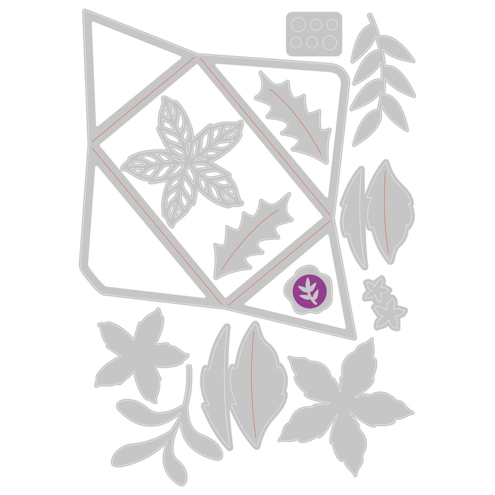 Sizzix Thinlits Die by Lisa Jones Festive Envelope (13pcs) (665946) (DISCONTINUED) Sizzix Thinlits Die by Lisa Jones Festive Envelope (13pcs) (665946) (DISCONTINUED)