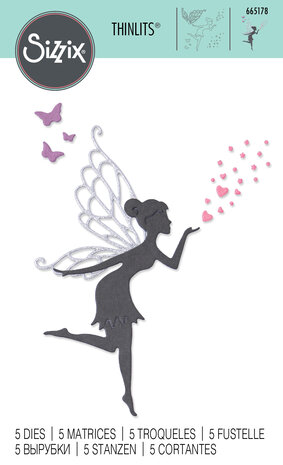 Sizzix Thinlits Die by Lisa Jones Fairy Wishes (5pcs) (665178) (DISCONTINUED) Sizzix Thinlits Die by Lisa Jones Fairy Wishes (5pcs) (665178) (DISCONTINUED)