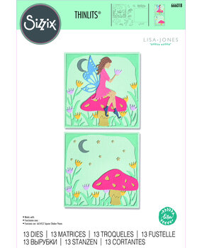 Sizzix Thinlits Die by Lisa Jones Fairy Scene (13pcs) (666018) (DISCONTINUED) Sizzix Thinlits Die by Lisa Jones Fairy Scene (13pcs) (666018) (DISCONTINUED)