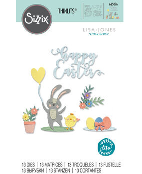 Sizzix Thinlits Die by Lisa Jones Easter Icons (13pcs) (665076) (DISCONTINUED) Sizzix Thinlits Die by Lisa Jones Easter Icons (13pcs) (665076) (DISCONTINUED)
