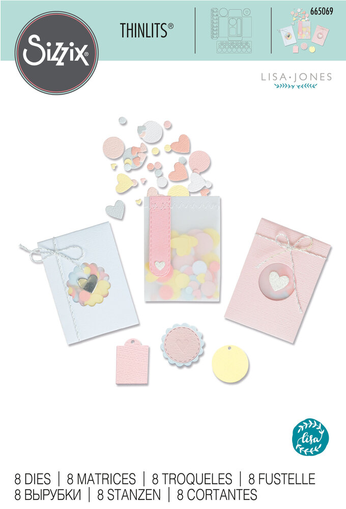 Sizzix Thinlits Die by Lisa Jones Confetti Pocket (8pcs) (665069) (DISCONTINUED) Sizzix Thinlits Die by Lisa Jones Confetti Pocket (8pcs) (665069) (DISCONTINUED)