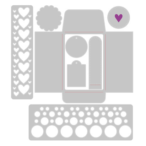 Sizzix Thinlits Die by Lisa Jones Confetti Pocket (8pcs) (665069) (DISCONTINUED) Sizzix Thinlits Die by Lisa Jones Confetti Pocket (8pcs) (665069) (DISCONTINUED)