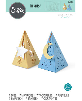 Sizzix Thinlits Die by Lisa Jones Celestial Favor Box (7pcs) (665184) (DISCONTINUED) Sizzix Thinlits Die by Lisa Jones Celestial Favor Box (7pcs) (665184) (DISCONTINUED)