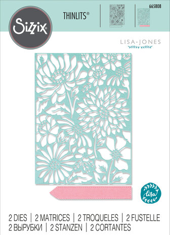Sizzix Thinlits Die by Lisa Jones Botanic Scene (2pcs) (665808) (DISCONTINUED)