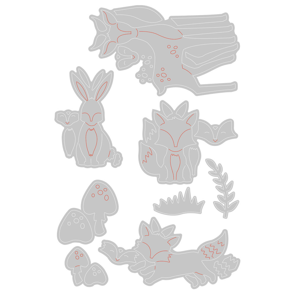 Sizzix Thinlits Die by Lisa Jones Woodland Nature (8pcs) (665491) (DISCONTINUED) Sizzix Thinlits Die by Lisa Jones Woodland Nature (8pcs) (665491) (DISCONTINUED)