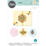 Sizzix Thinlits Die by Lisa Jones Summer Spinner Card (16pcs) (665886) (DISCONTINUED) Sizzix Thinlits Die by Lisa Jones Summer Spinner Card (16pcs) (665886) (DISCONTINUED)