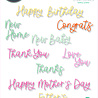 Sizzix Thinlits Die by Lisa Jones Variety Sentiments (14pcs) (666131) (DISCONTINUED) Sizzix Thinlits Die by Lisa Jones Variety Sentiments (14pcs) (666131) (DISCONTINUED)