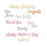 Sizzix Thinlits Die by Lisa Jones Variety Sentiments (14pcs) (666131) (DISCONTINUED) Sizzix Thinlits Die by Lisa Jones Variety Sentiments (14pcs) (666131) (DISCONTINUED)