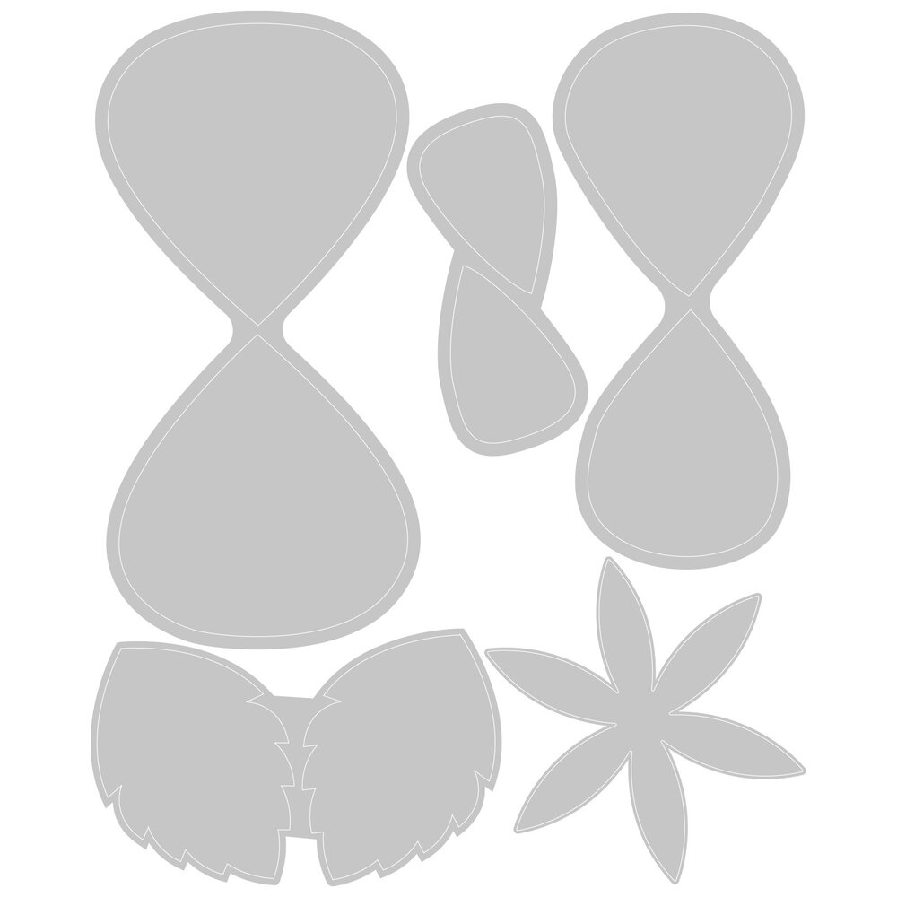 Sizzix Thinlits Die by Olivia Rose Classic Rose (5pcs) (664923) (DISCONTINUED)