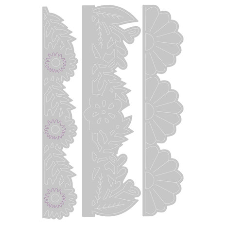 Sizzix Thinlits Die by Olivia Rose Bold Floral Edges (3pcs) (665472) (DISCONTINUED) Sizzix Thinlits Die by Olivia Rose Bold Floral Edges (3pcs) (665472) (DISCONTINUED)
