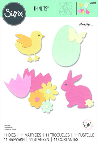Sizzix Thinlits Die by Olivia Rose Basic Easter Shapes (11pcs) (666108) (DISCONTINUED) Sizzix Thinlits Die by Olivia Rose Basic Easter Shapes (11pcs) (666108) (DISCONTINUED)