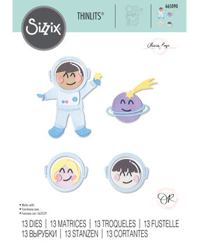 Sizzix Thinlits Die by Olivia Rose Astronaut (13pcs) (665090) (DISCONTINUED) Sizzix Thinlits Die by Olivia Rose Astronaut (13pcs) (665090) (DISCONTINUED)