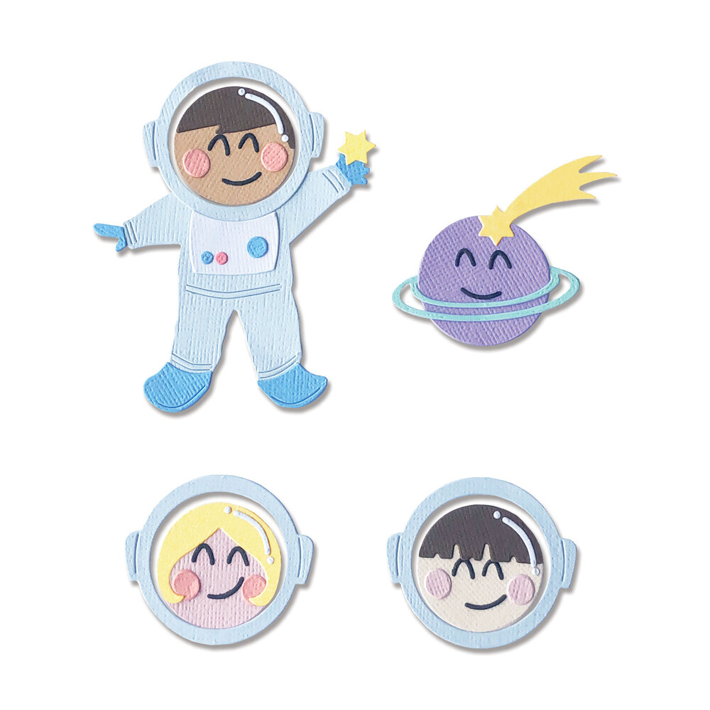 Sizzix Thinlits Die by Olivia Rose Astronaut (13pcs) (665090) (DISCONTINUED) Sizzix Thinlits Die by Olivia Rose Astronaut (13pcs) (665090) (DISCONTINUED)