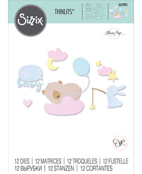 Sizzix Thinlits Die by Olivia Rose Hello Baby (12pcs) (665805) (DISCONTINUED) Sizzix Thinlits Die by Olivia Rose Hello Baby (12pcs) (665805) (DISCONTINUED)
