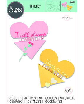 Sizzix Thinlits Die by Olivia Rose Heart Slider Card (10pcs) (666019) (DISCONTINUED) Sizzix Thinlits Die by Olivia Rose Heart Slider Card (10pcs) (666019) (DISCONTINUED)