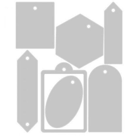 Sizzix Thinlits Die by Olivia Rose Gift Tag Collection (7pcs) (665025) (DISCONTINUED)