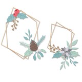 Sizzix Thinlits Die by Olivia Rose Geometric Winter Frame (18pcs) (664583) (DISCONTINUED) Sizzix Thinlits Die by Olivia Rose Geometric Winter Frame (18pcs) (664583) (DISCONTINUED)