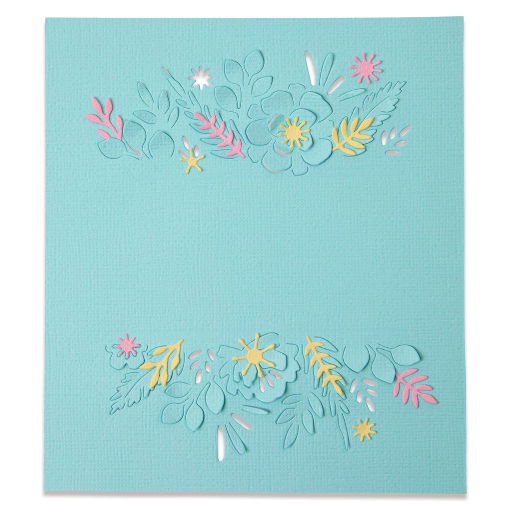 Sizzix Thinlits Die by Olivia Rose Floral Borders (4pcs) (665186) (DISCONTINUED)