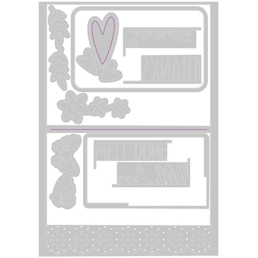 Sizzix Thinlits Die by Olivia Rose Lace Card Base (11pcs) (665474) (DISCONTINUED) Sizzix Thinlits Die by Olivia Rose Lace Card Base (11pcs) (665474) (DISCONTINUED)