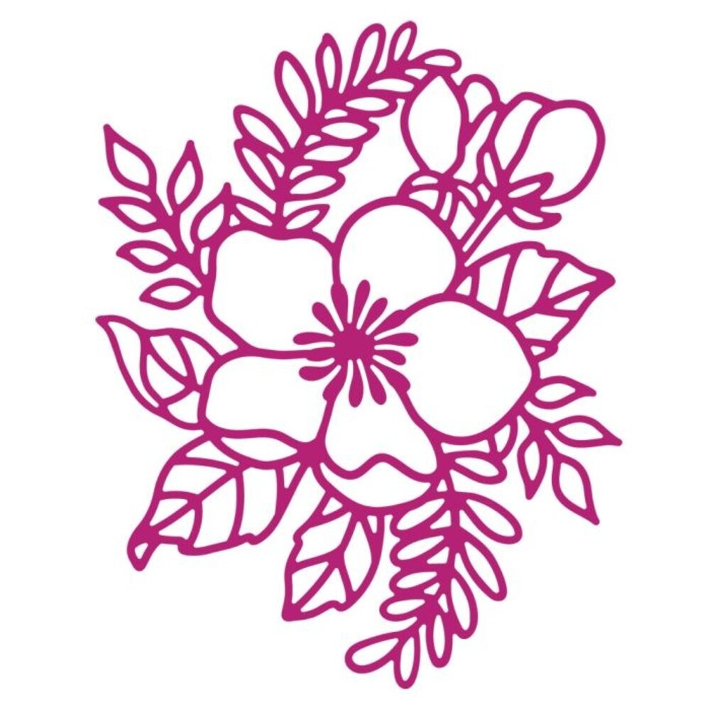 Gemini Large Scale Outline Floral Cherry Blossom Elements Dies (GEM-MD-ELE-CBLO) (DISCONTINUED)