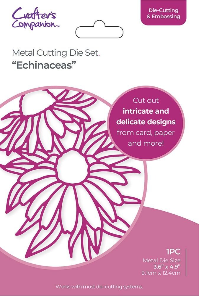 Gemini Large Scale Outline Floral Echinaceas Elements Dies (GEM-MD-ELE-ECHI) (DISCONTINUED)