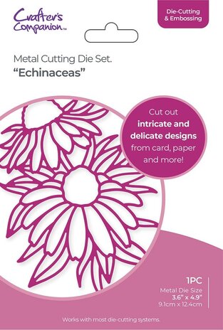 Gemini Large Scale Outline Floral Echinaceas Elements Dies (GEM-MD-ELE-ECHI) (DISCONTINUED)