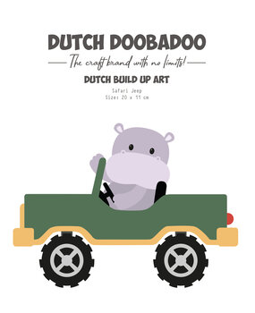 Dutch Doobadoo Dutch Card Art Build Up A5 Safari Jeep (470.784.235) (DISCONTINUED)