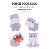 Dutch Doobadoo Dutch Card Art Build Up A5 Hippo (470.784.236) (DISCONTINUED)