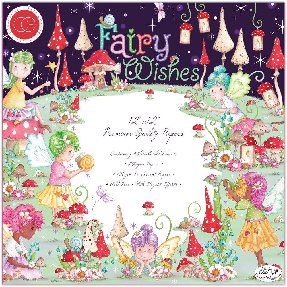 Craft Consortium Fairy Wishes 12x12 Inch Paper Pad (CCPPAD042) (DISCONTINUED) Craft Consortium Fairy Wishes 12x12 Inch Paper Pad (CCPPAD042) (DISCONTINUED)