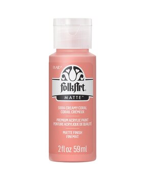 Folkart Acrylic Matte Creamy Coral 2 fl oz (51004) (DISCONTINUED)