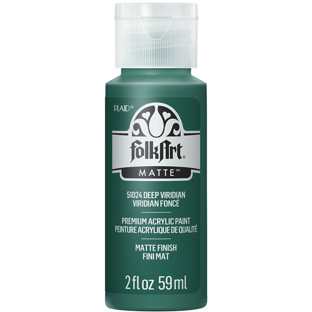 Folkart Acrylic Matte Deep Viridian 2 fl oz (51024) (DISCONTINUED)
