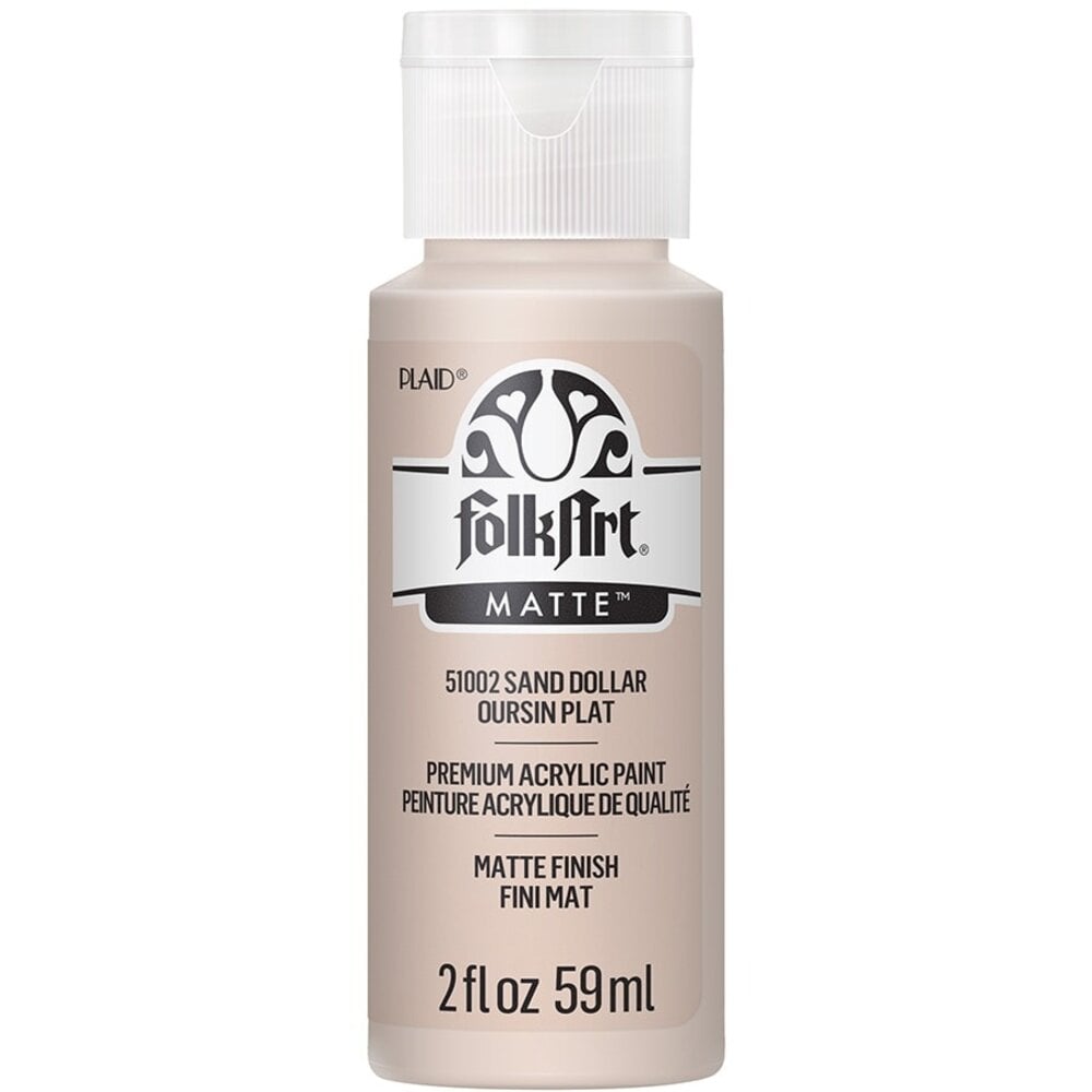 Folkart Acrylic Matte Sand Dollar 2 fl oz (51002) Folkart Acrylic Matte Sand Dollar 2 fl oz (51002)