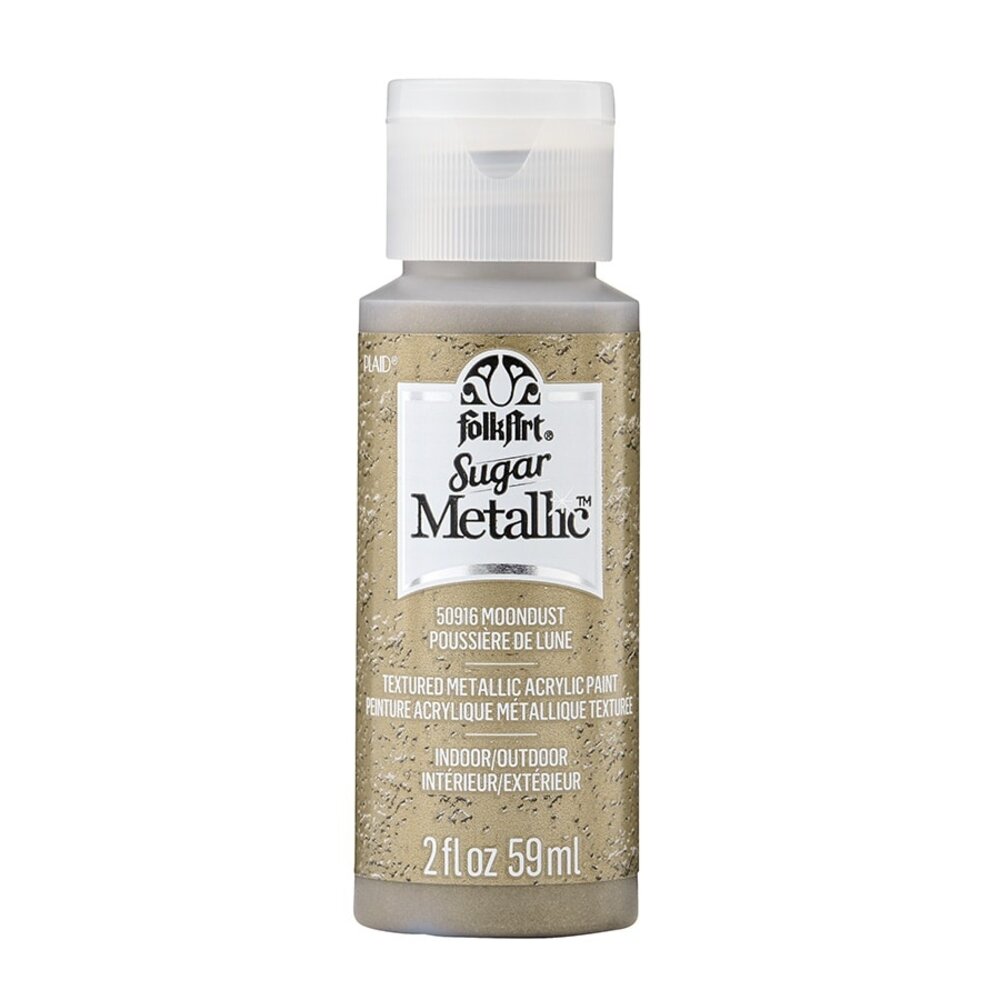 FolkArt Sugar Metallic Acrylic Paint 59ml - Stellar Silver - Vernice Acrilica Metallizzata